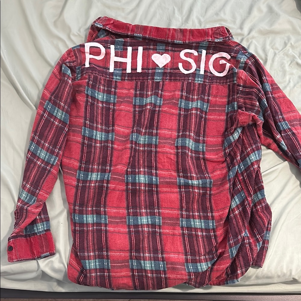 Red Plaid Shirt, PHI SIG Design